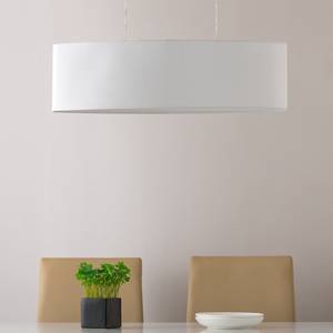 Hanglamp Son Textielmix/ijzer - 2 lichtbronnen - Wit