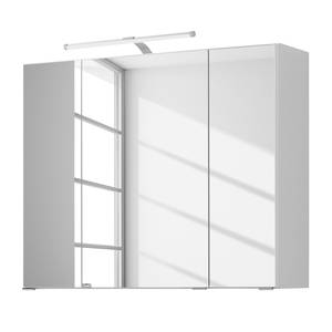 Armoire de toilette Cardiff (avec éclairage) - Blanc - Largeur : 80 cm