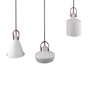 Hanglamp Greebo aluminium - wit