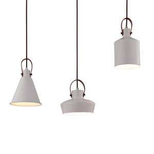 Hanglamp Greebo aluminium - wit