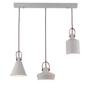 Hanglamp Greebo aluminium - wit