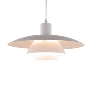 Hanglamp Leech aluminium - Wit