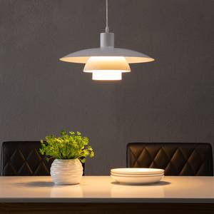 Hanglamp Leech aluminium - Wit