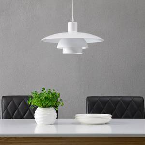 Hanglamp Leech aluminium - Wit