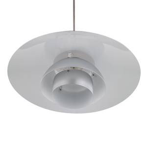 Hanglamp Leech aluminium - Wit