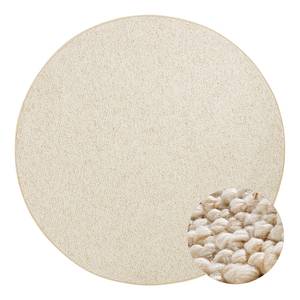 Tapis à poils courts Wolly II Fibres synthétiques - Beige - Ø 200 cm