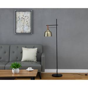 Staande lamp Wiiken aluminium - messingkleurig/zwart