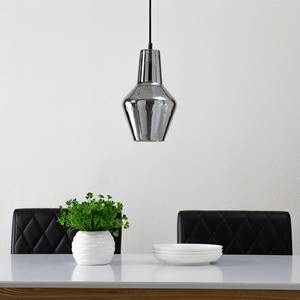 Hanglamp Vabell glas/metaal - Grijs