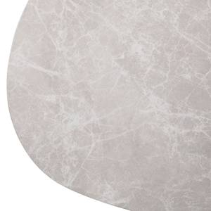 Table basse Sherry II Imitation marbre gris clair / Doré