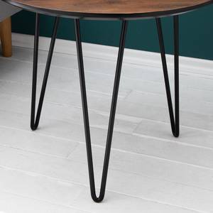 Tavolino Kess ll Decoro rovere vintage Marrone scuro/Nero