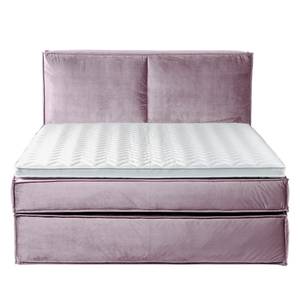 Premium boxspring KINX fluweel - 180x200 cm - Velours Fraya: Mauve - 180 x 200cm - H2 zacht - 130cm