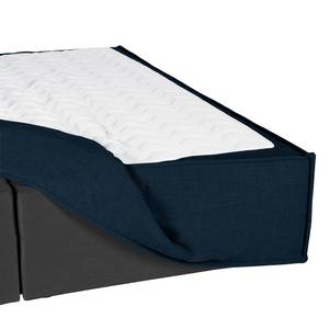 Premium Boxspringbett KINX Samt - 180x200 cm - Samt Fraya: Marineblau - 180 x 200cm - H2 - 130 cm