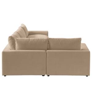 Ecksofa Velada Webstoff - Cappuccino