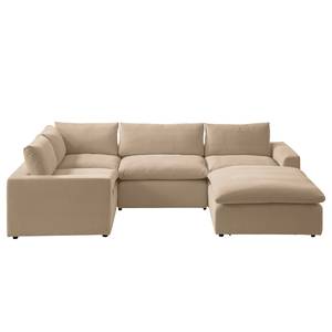 Ecksofa Velada Webstoff - Cappuccino