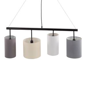 Suspension Kamia Quintett Tissu mélangé - Noir - Nb d'ampoules : 4