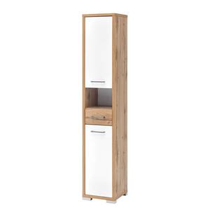 Armoire colonne Soko Blanc - Bois manufacturé - 35 x 186 x 33 cm