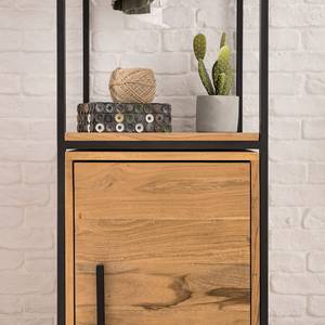 Garderobe Woodson II massief acaciahout/ijzer - Acaciahouten Lichtbruin