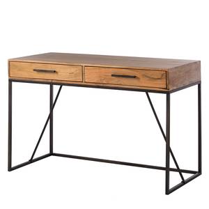 Console Woodson II Acacia massif / Fer - Acacia Marron clair