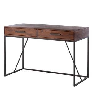 Console Woodson II Acacia massif / Fer - Acacia brun