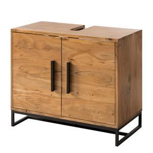 Mobile base per lavabo Woodson Acacia massello/ferro - Acacia Marrone chiaro