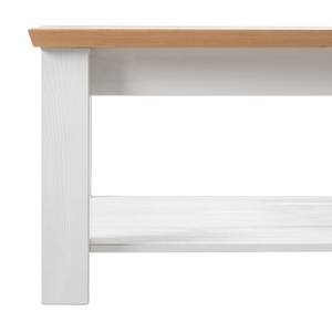 Table basse Ummanz Pin massif - Pin miel / Pin blanc - Pin blanc - 75 x 75 cm