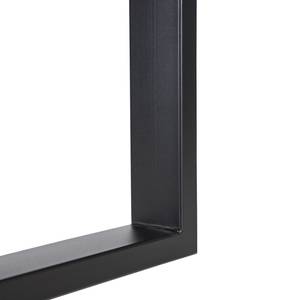 Table LOXTON Chêne massif / Métal - Chêne / Noir - Largeur : 200 cm