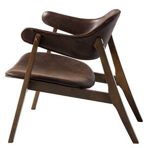 Fauteuil Sadler II antieke leerlook