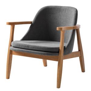 Fauteuil Londo geweven stof - Grijs