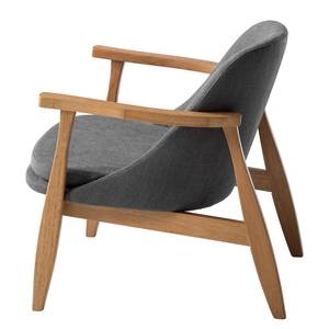 Fauteuil LONDO geweven stof - Grijs