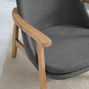 Fauteuil LONDO geweven stof - Grijs