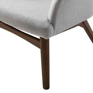 Fauteuil Joreen II Geweven stof - Lichtgrijs