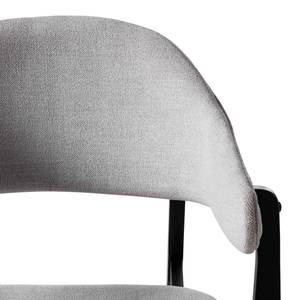 Fauteuil Sadler V geweven stof - Lichtgrijs