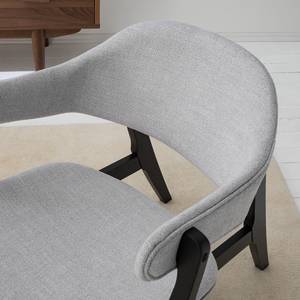 Fauteuil Sadler V geweven stof - Lichtgrijs