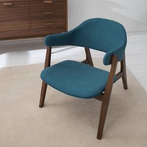 Fauteuil Sadler I geweven stof - Blauw