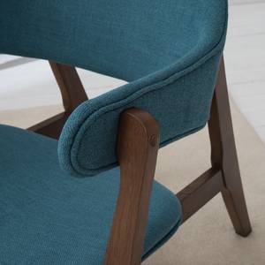 Fauteuil Sadler I geweven stof - Blauw