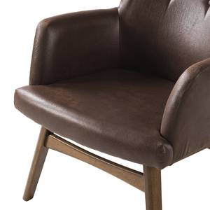 Fauteuil Joreen I Aspect cuir vieilli