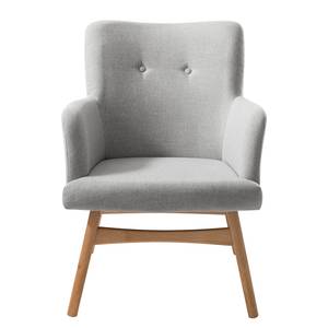 Fauteuil Joreen III Geweven stof - Lichtgrijs