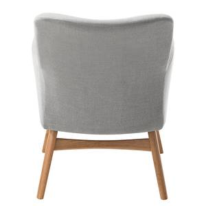 Fauteuil Joreen III Geweven stof - Lichtgrijs