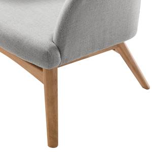 Fauteuil Joreen III Geweven stof - Lichtgrijs