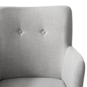 Fauteuil Joreen III Geweven stof - Lichtgrijs