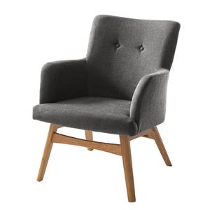 Fauteuil Joreen III Geweven stof - Grijs