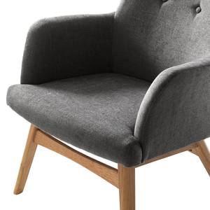 Fauteuil Joreen III Geweven stof - Grijs