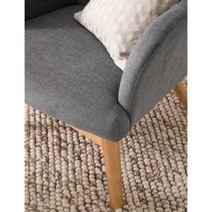 Fauteuil Joreen III Geweven stof - Grijs