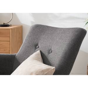 Fauteuil Joreen III Geweven stof - Grijs