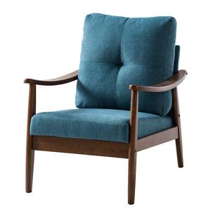 Fauteuil Benson I geweven stof - Blauw