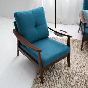 Fauteuil Benson I geweven stof - Blauw