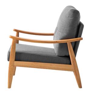 Fauteuil Benson II geweven stof - Grijs