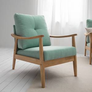 Fauteuil Benson II geweven stof - Mintkleurig