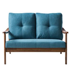 Sofa Benson I (2-Sitzer) Webstoff - Blau