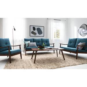 Sofa Benson I (2-Sitzer) Webstoff - Blau